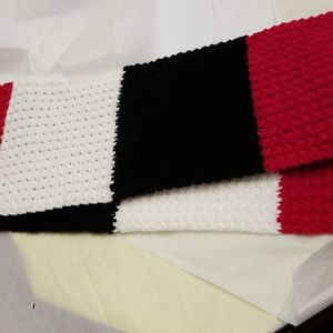 Handmade tricolor scarf
